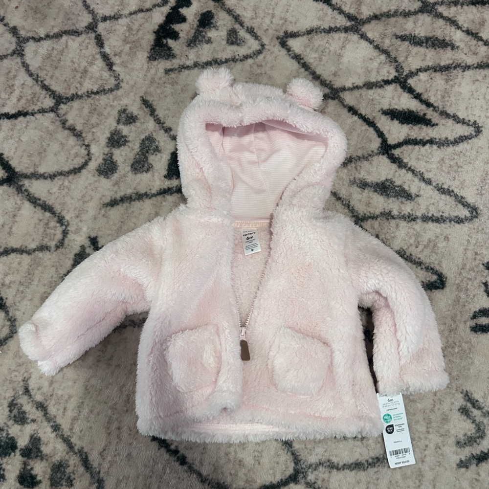 Cozy Pink Hooded Jacket